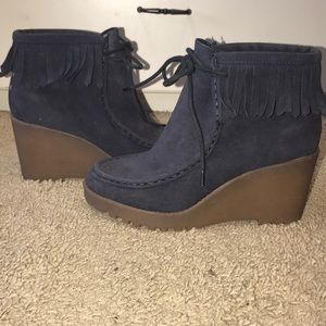 Brand new, Rocket dog wedge booties size 7 in navy
